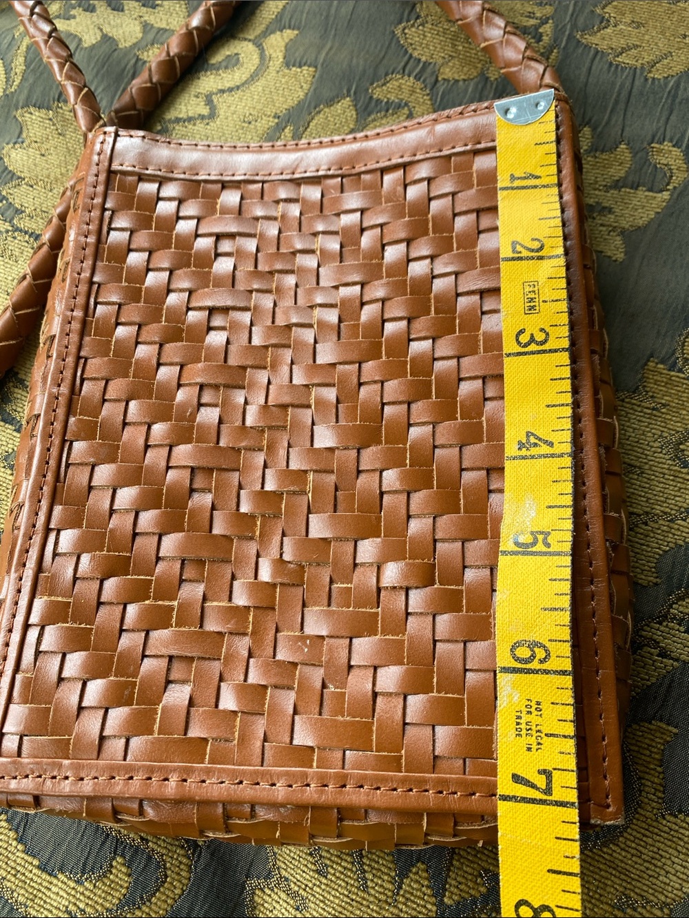 Bembien Porta Woven Leather Crossbody Bag - Sienna - Picture 6 of 6